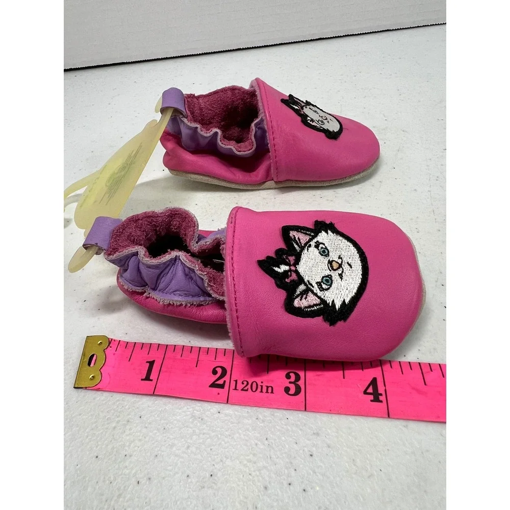 Disney Store Marie The Aristocats Pink Leather Baby Moccasins Shoes 6-12 Months